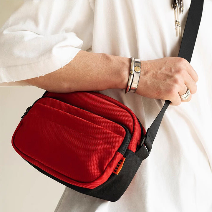 CROSSBODYBAG|レッドファッション ナイロン製
