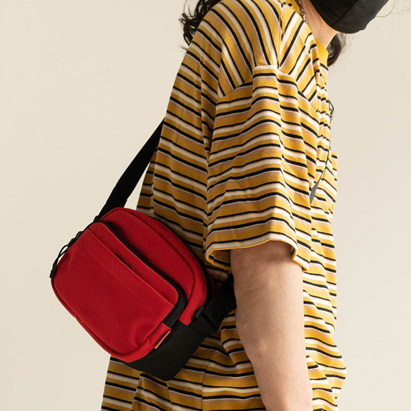 CROSSBODYBAG|レッドファッション ナイロン製