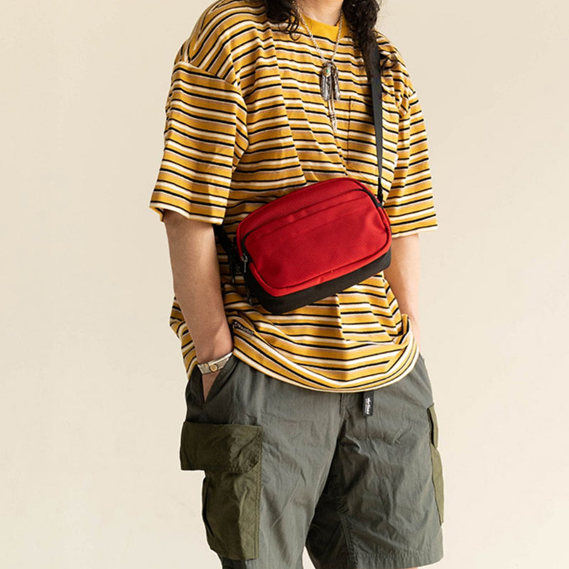 CROSSBODYBAG|レッドファッション ナイロン製
