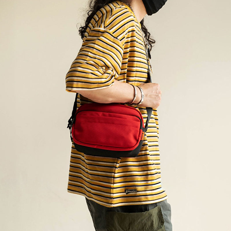 CROSSBODYBAG|レッドファッション ナイロン製