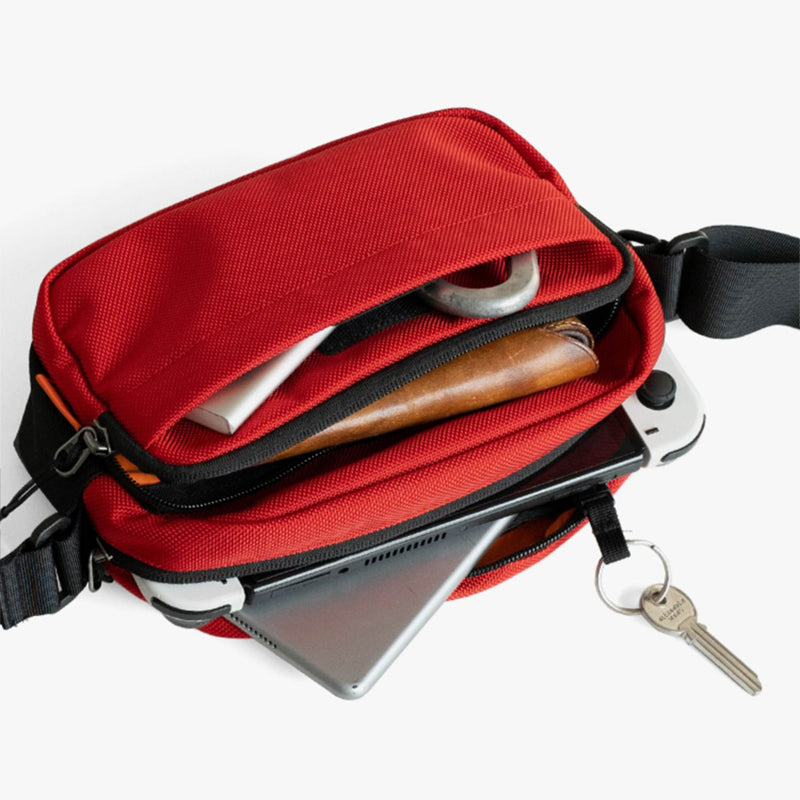 CROSSBODYBAG|レッドファッション ナイロン製
