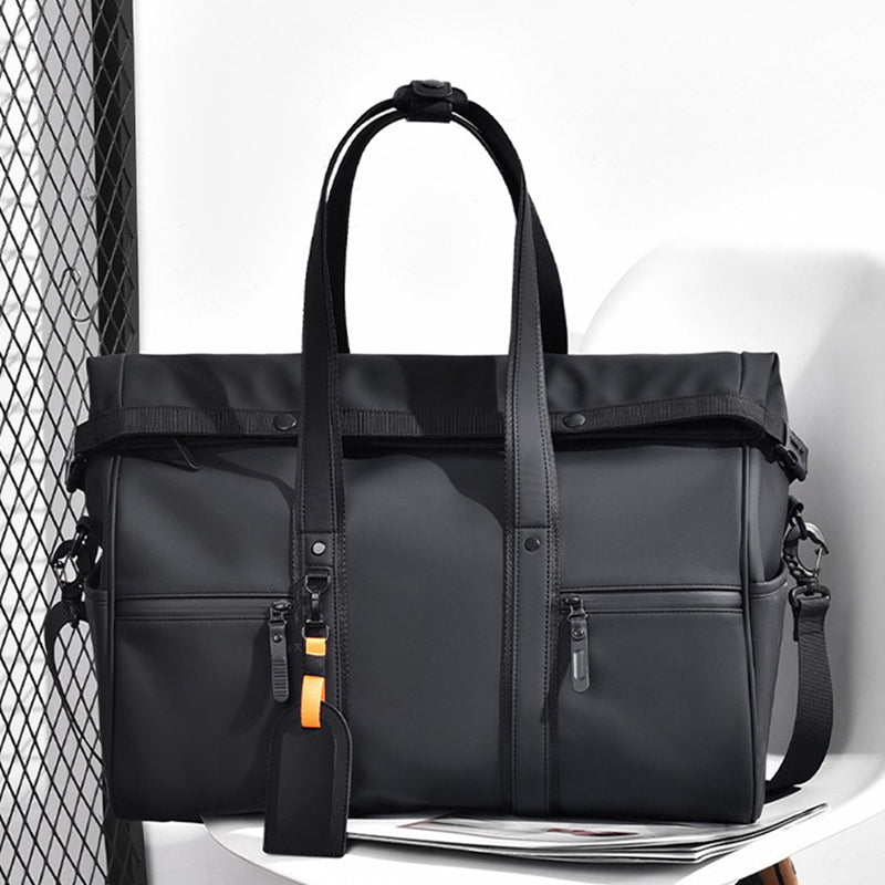 corteiz キャンバス製ダッフルバッグ 黒 Corteiz ダッフルバッグ 黒 中型 Corteiz 黒 ダッフルバッグ Side